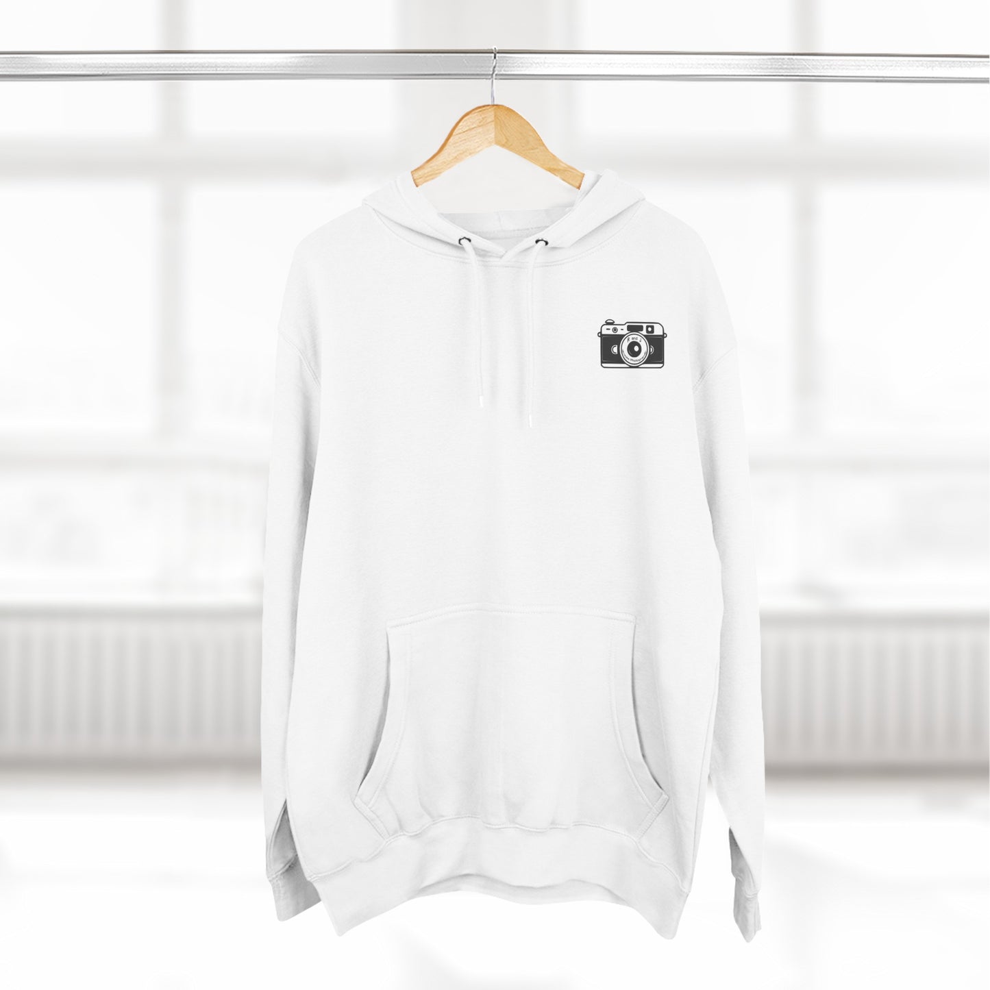 Three-Panel Fleece Hoodie