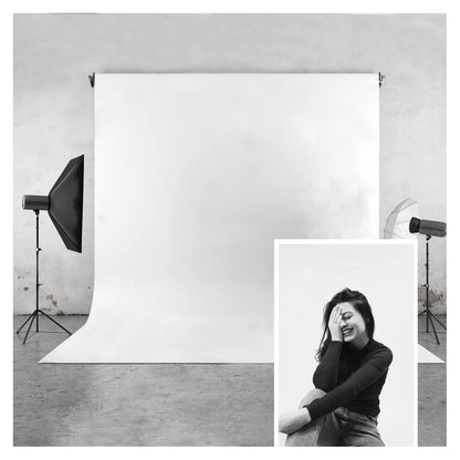 HUAYI professional Pure White Screen Photography Backdrop Studio Photo Props Photographic Background(no stand)