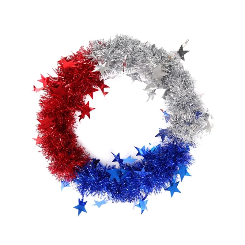 Delicate Door American Independence Day Party Wreath, Event Decorations