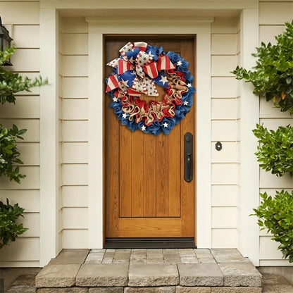 YYSD Independence Day Wreath for Front Door Garden Window