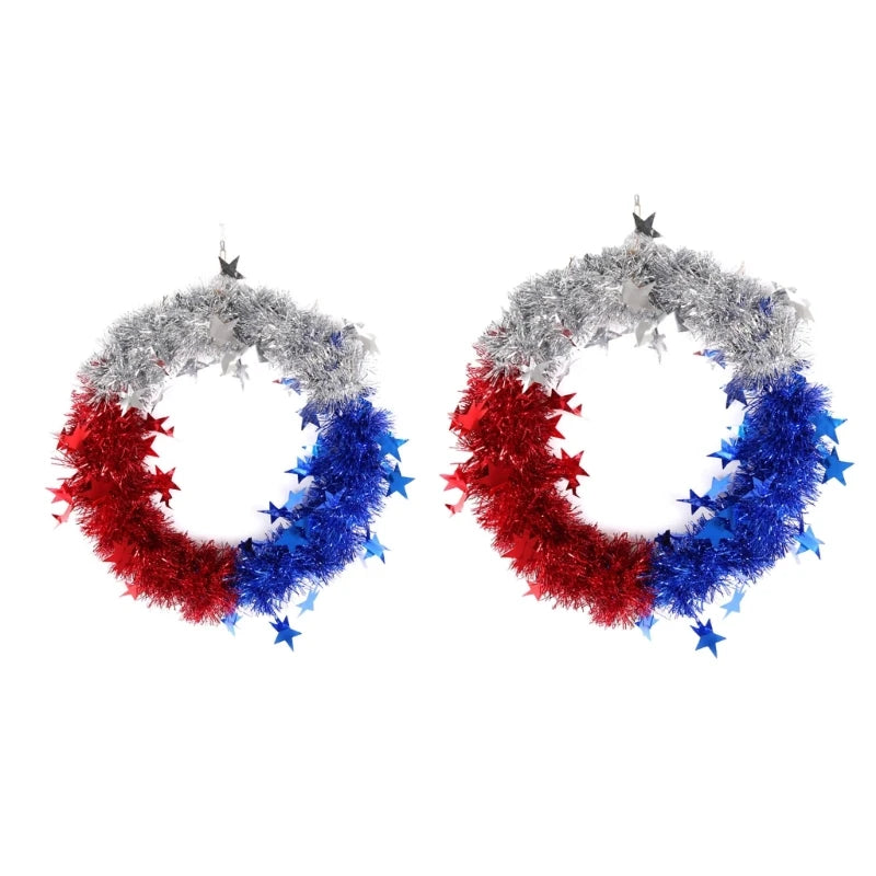 Delicate Door American Independence Day Party Wreath, Event Decorations